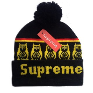 Gorro SUPREME [Negro/Amarillo]