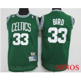 Larry Bird, Boston Celtics (Verde) -NIÑOS