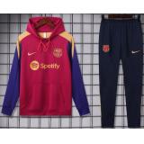 Chándal con capucha FC Barcelona 2024/25 (Rojo)