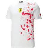 Camiseta Scuderia Ferrari 2024 - Charles Leclerc (Blanca)