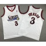 Allen Iverson, Philadelphia 76ers (White) - NIÑOS