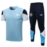Camiseta + Pantalones Manchester City 2021/22 (Azul)