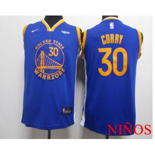 Stephen Curry, Golden State Warriors [Azul 30] -NIÑOS