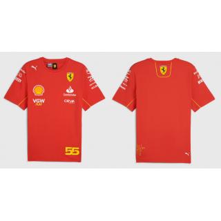 Camiseta Scuderia Ferrari 2024 - Carlos Sainz