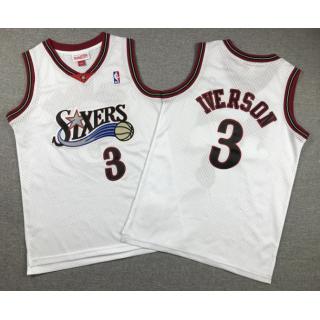 Allen Iverson, Philadelphia 76ers (White) - NIÑOS