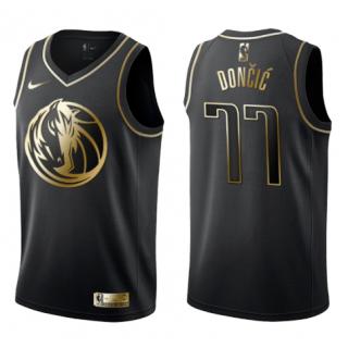 Luka Doncic, Maverick Dallas - Black/Gold