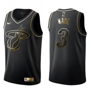 Dwyane Wade, Miami Heat - Black/Gold