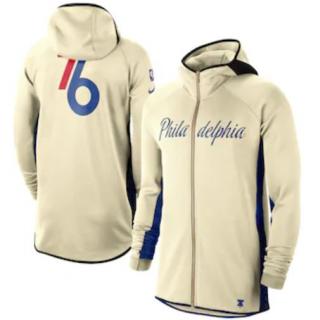 Chaqueta con capucha Philadelphia 76ers - Cream