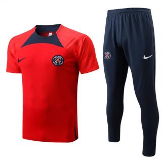 Camiseta Pre-partido + Pantalones PSG 2022/23 (Rojo)