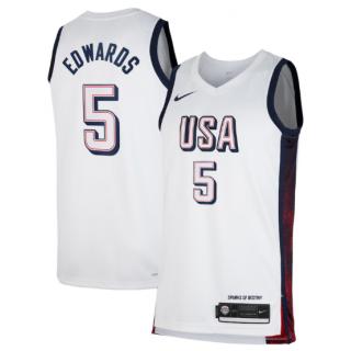 Anthony Edwards, USA 2024 (White) \"JJOO París\"