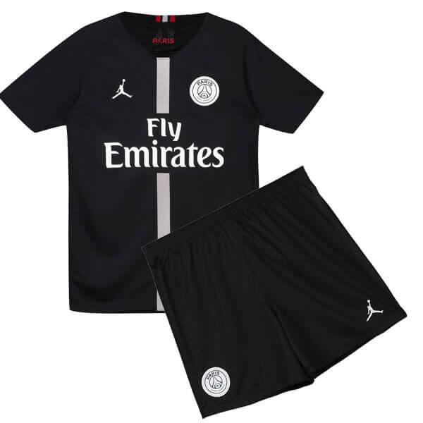 PSG x Jordan 3a Negra 2018/19 Kit Junior [reydecamisetas6557]  €12.50